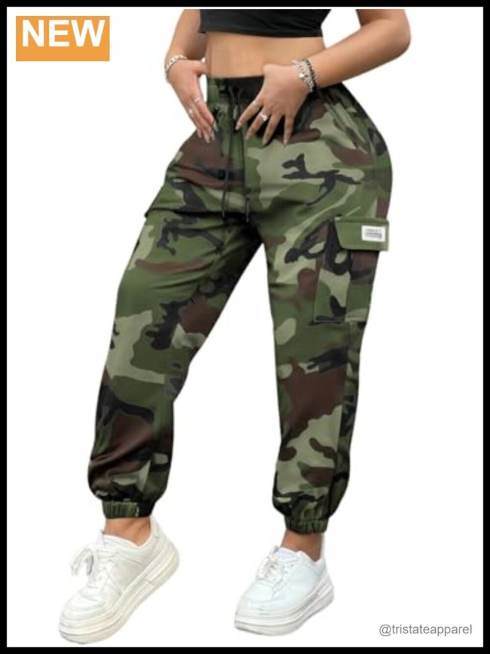 Lightweight Quick-Dry Cargo Pants - Tapered Leg Elastic Waistband